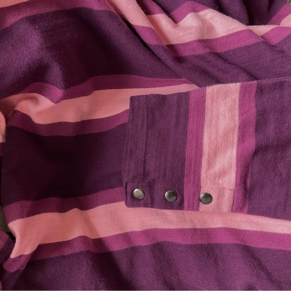 D&Co. Striped Cotton Long Sleeved Top Large - Picture 6 of 6